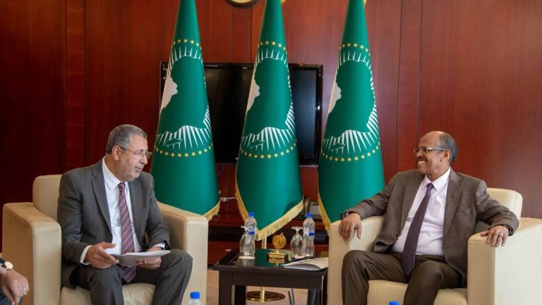 La délégation d’AFRIPOL reçue par le Président de la Commission de l’Union africaine